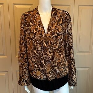 INC snakeskin bodysuit